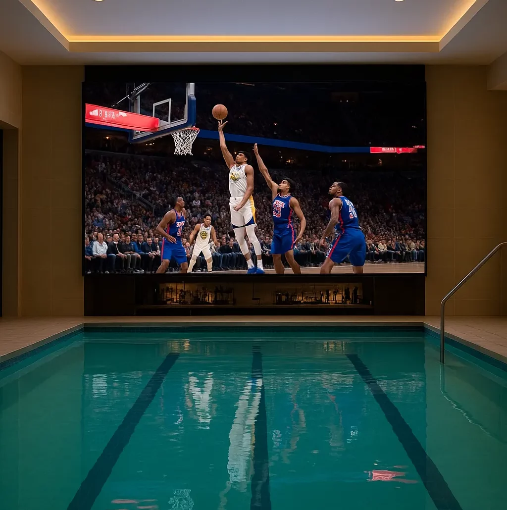 pool video wall